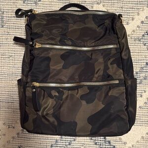Army Print Backpack